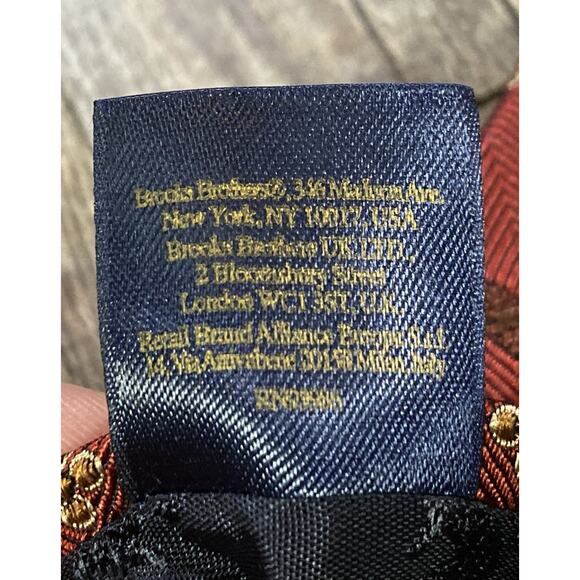 BROOKS BROTHERS Makers Men's Classic Silk Neck Tie Made in USA 58.5” x 3.5” - Picture 8 of 8